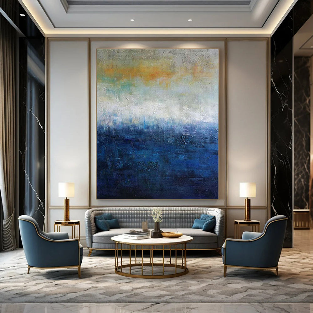 Massive Custom - Sized Abstract Artwork for Living Room & Dining Room DLZ2259