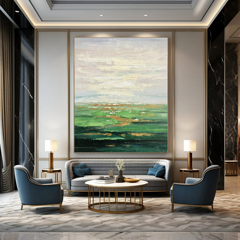 Hand - Painted Oversized Abstract Creation for Hallway & Living Room DLZ1348