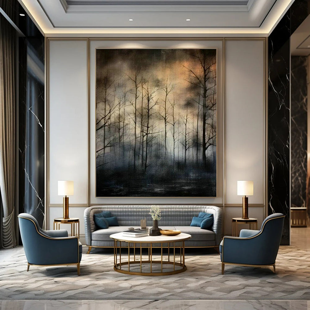 Gigantic Personalized Hand Painted Abstract Artwork for Dining Room & Hallway DLZ2119