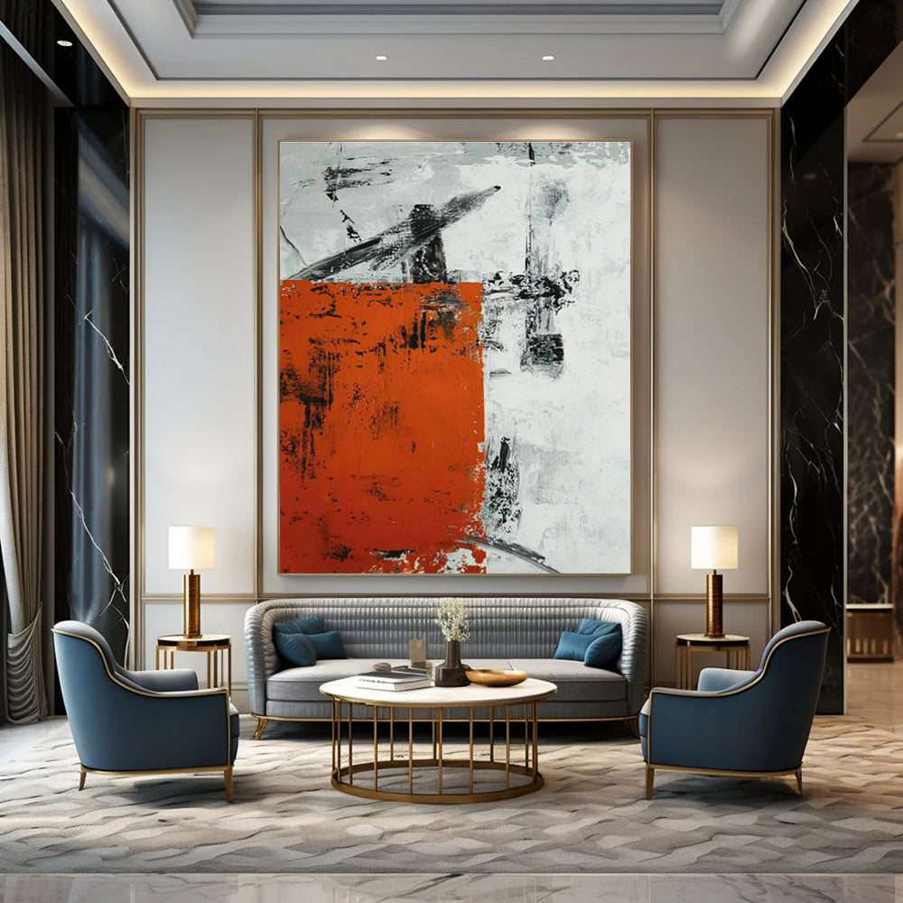 Ultra - Extended - Extreme, Smart - Home - Connected Custom Abstract Paintings for Living Room Integration DLZ0512