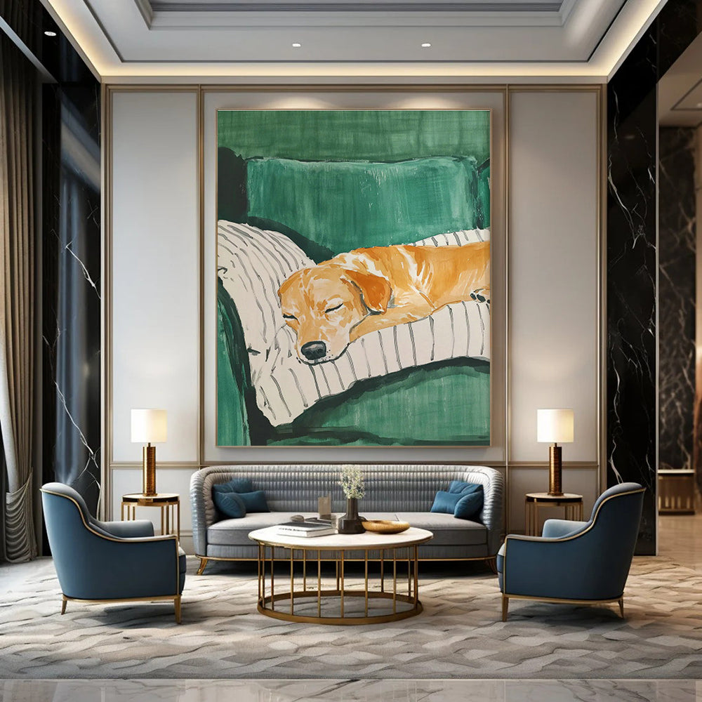 Custom Hand - Painted Abstract Art for Living Room Entertainment Centers & Entryway Umbrella Stands DLZ0688