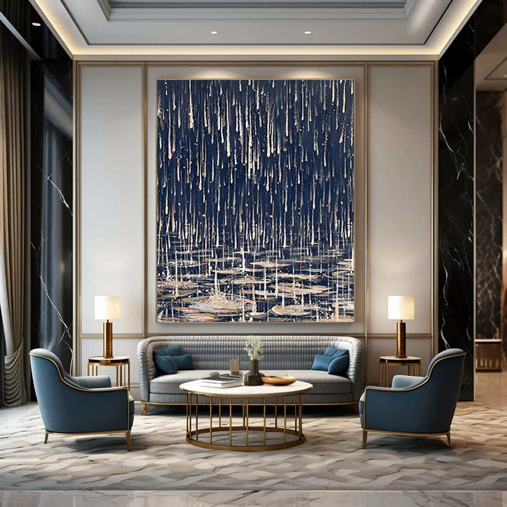 Handcrafted Hand - Painted Abstract Art for Cottage Entryway & Bedroom DLZ1332