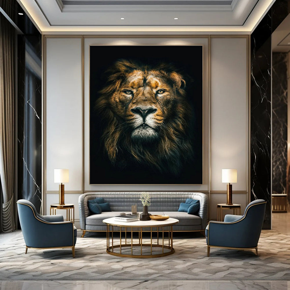 Oversized Custom Hand-Painted Abstract Art for Cottage Living Room & Office DLZ2318