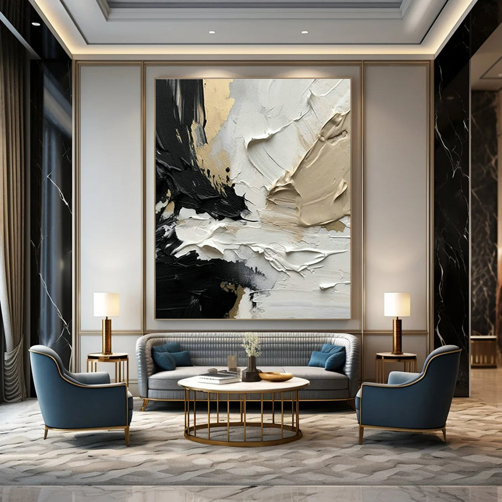 Original Hand-Painted Abstract Painting for Bedroom and Cottage Hallway DLZ1590
