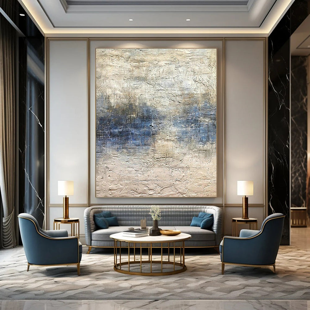 Oversized Custom Handmade Abstract Wall Art for Office Break Room and Dining Room Breakfast Nook DLZ1862