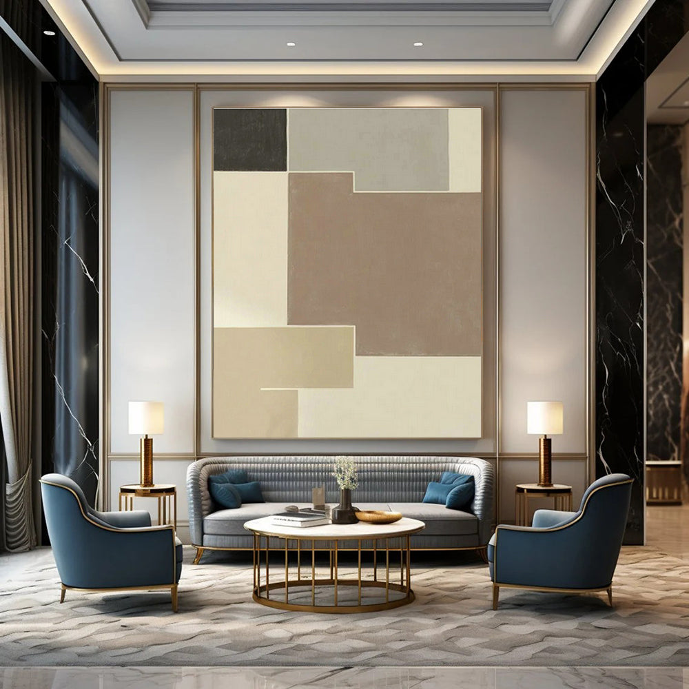 Extra - Vast - Ultra, Anti - Glare Custom Abstract Panels for Hallway Clarity DLZ0514