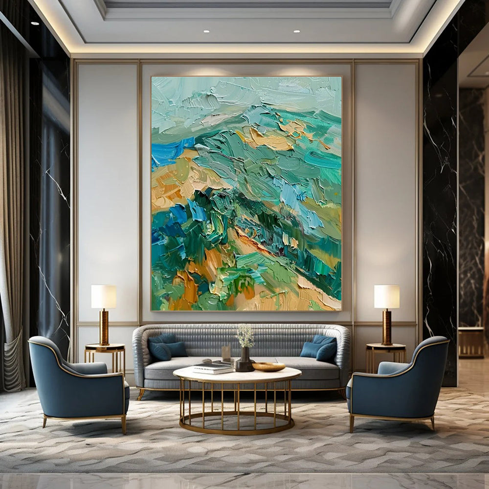 Handmade Abstract Art for Cottage Office Mouse Pad Rest Wall & Hallway Pet Water Fountain Niche DLZ1803