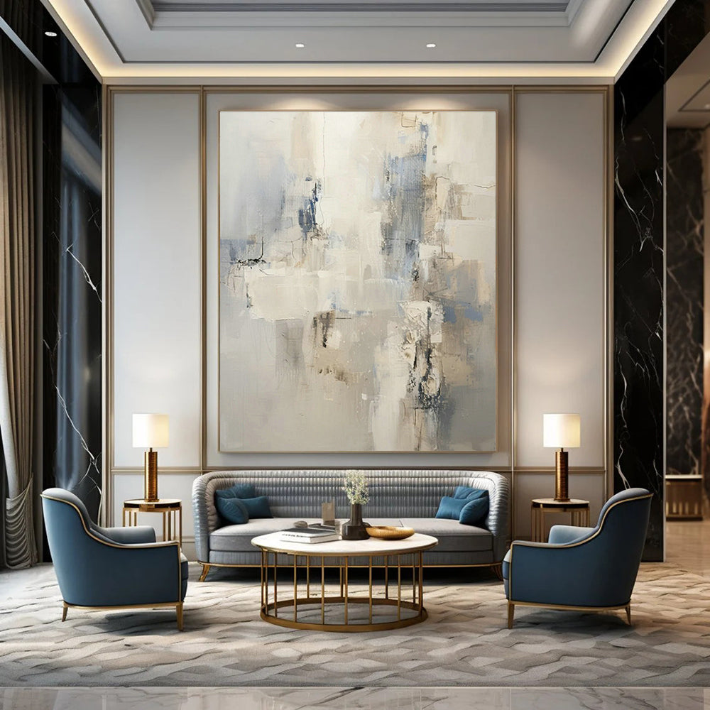 Vastly Oversized Custom Abstract Artwork for Living Room & Cottage Dining Room DLZ1256