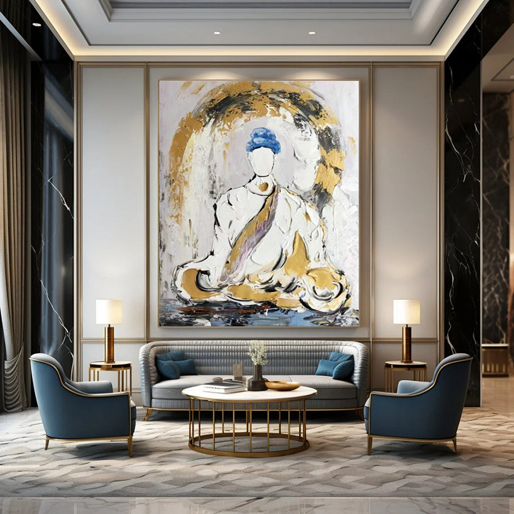 Custom Abstract Paintings for Bedroom Dressing Room Vanity Benches & Office Branding Zone Display Cases DLZ0862