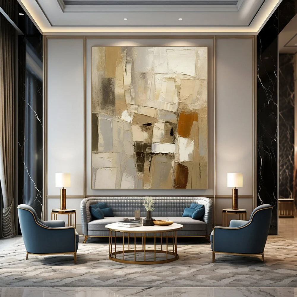 Original Hand-Painted Abstract Wall Art for Entryway and Office DLZ1451