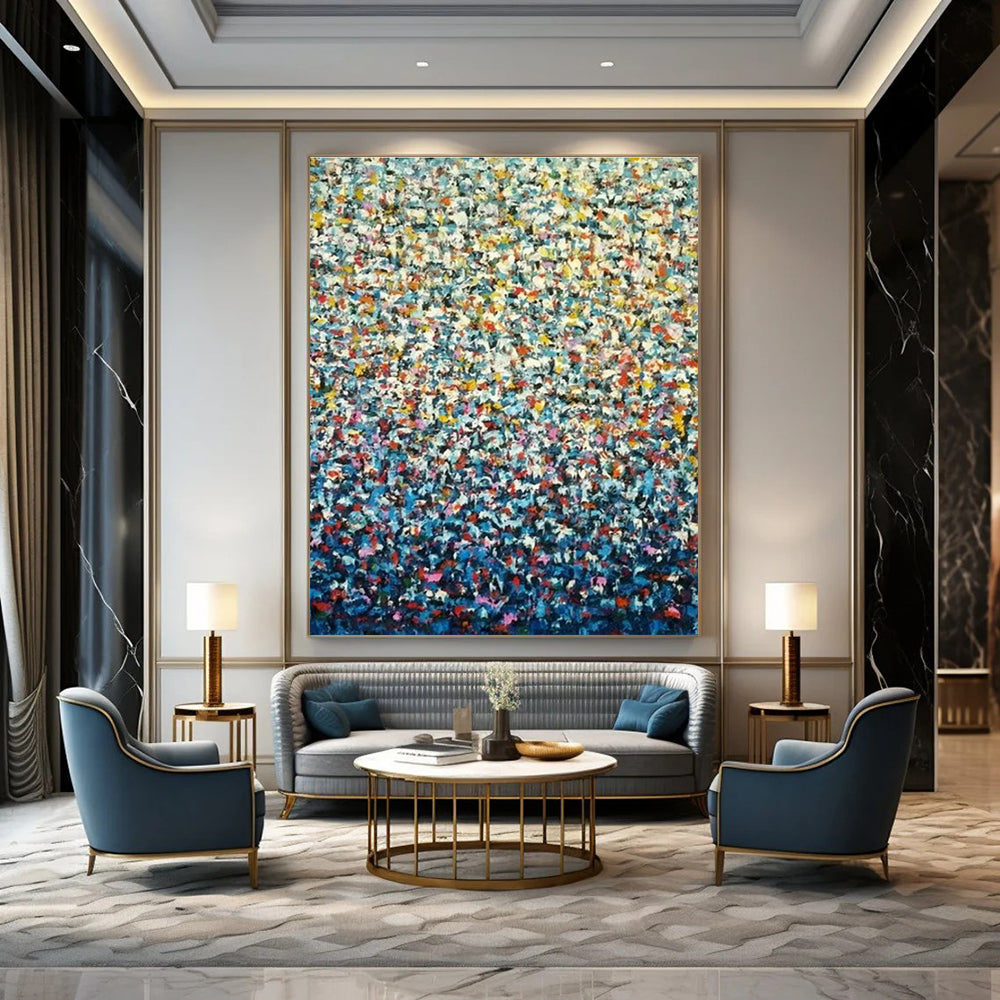 Hand - Painted Grand Abstract Artwork for Cottage Living Room & Hallway DLZ1351