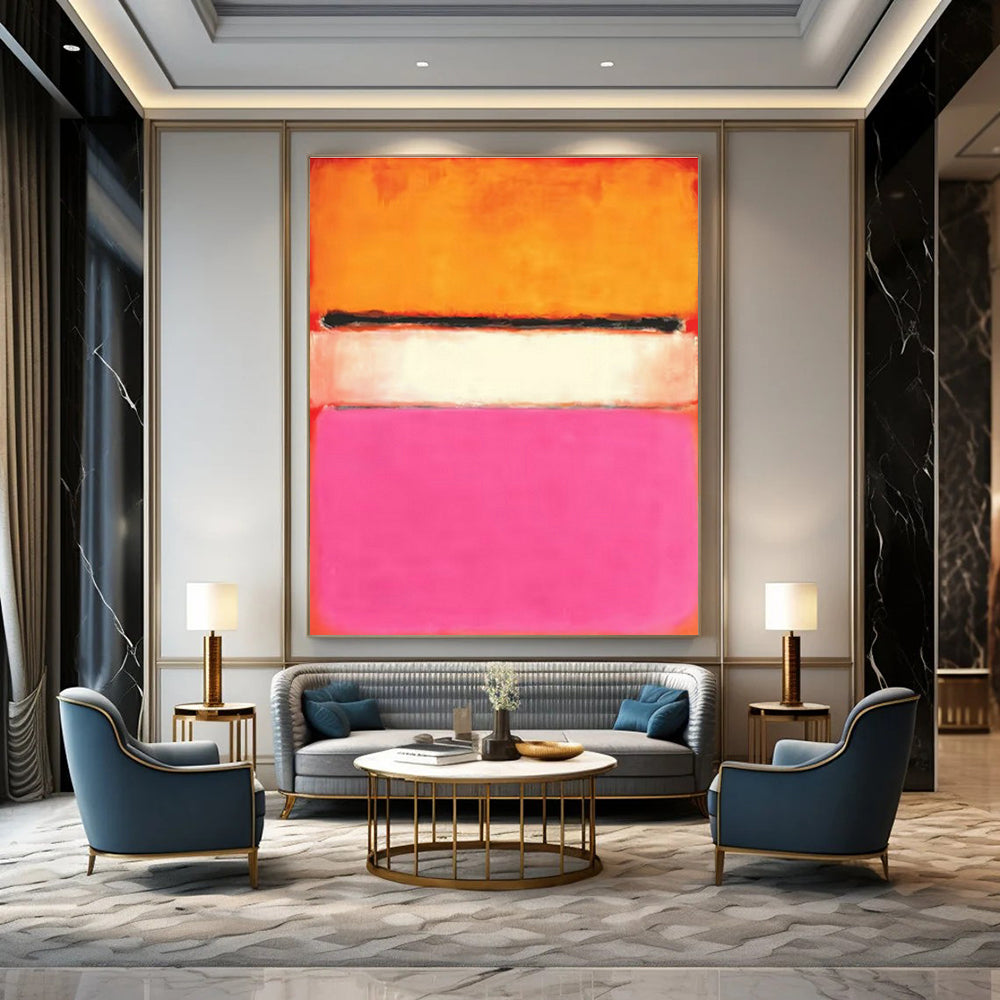 Gigantic Personalized Hand Painted Abstract Artwork for Dining Room & Hallway DLZ2093