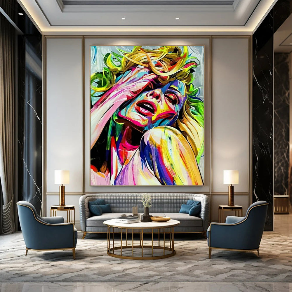 Handcrafted Abstract Wall Art for Cottage Bedroom & Entryway DLZ2338