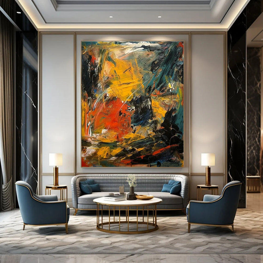 Customizable Handmade Abstract Art for Bedroom and Cottage Hallway DLZ1568