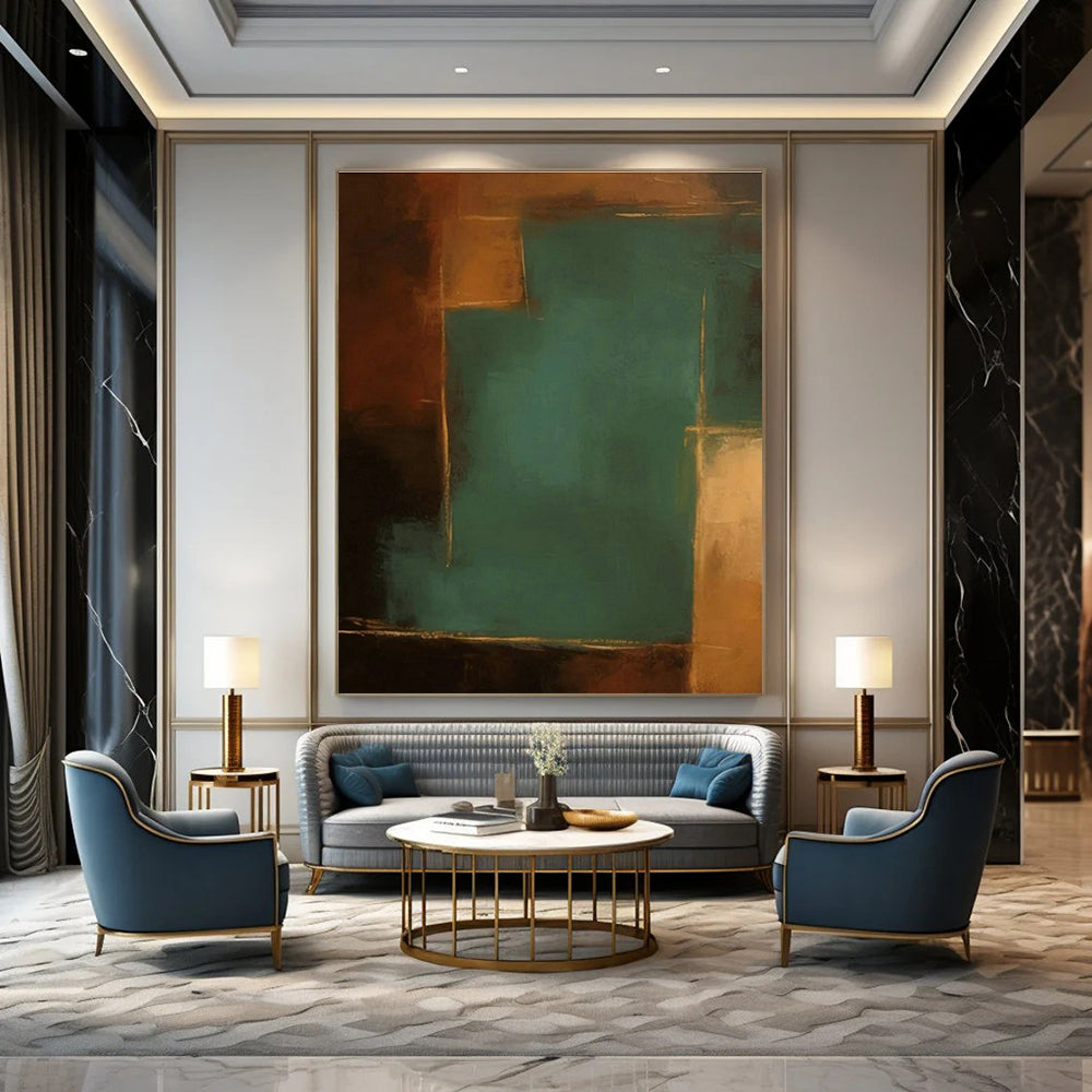 Customizable Handmade Abstract Wall Art for Office and Living Room DLZ1442