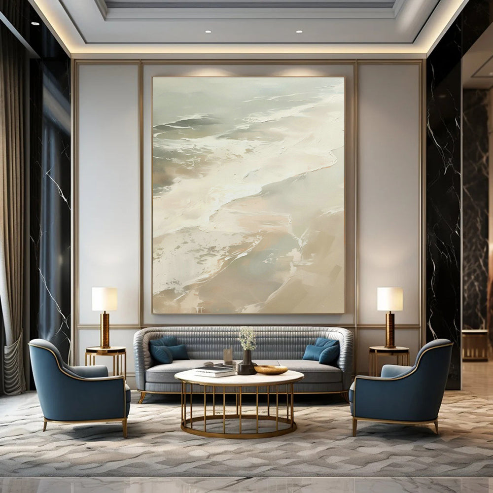 Custom - Designed Hand - Painted Abstract Art for Hallway & Entryway DLZ0658