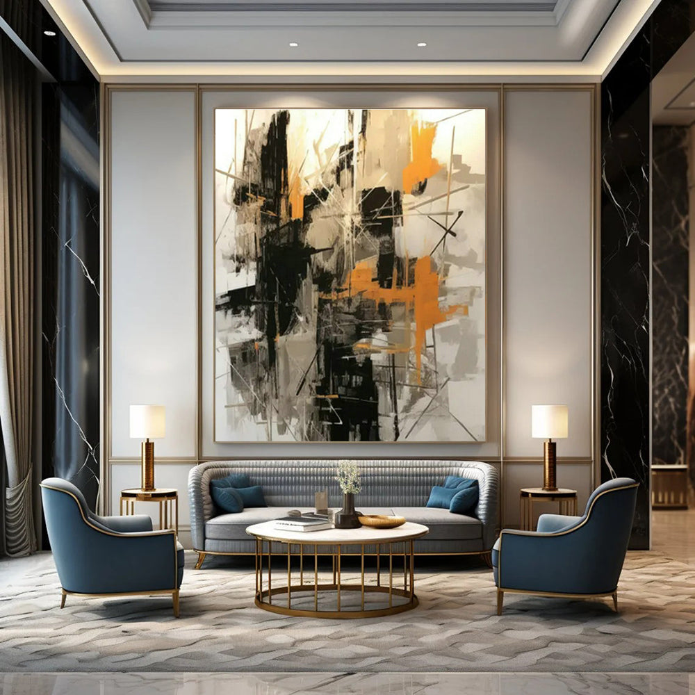 Handmade Abstract Wall Art for Cottage Kitchen Pantry Wall and Hallway Pet Grooming Nook DLZ1703