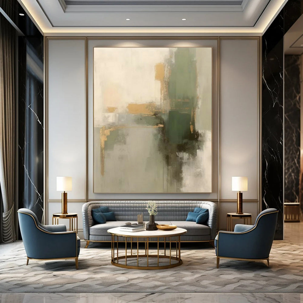 Custom - Made Hand - Painted Abstract Murals for Cottage Office Lofts & Bedroom Window Seat Cushions DLZ0836