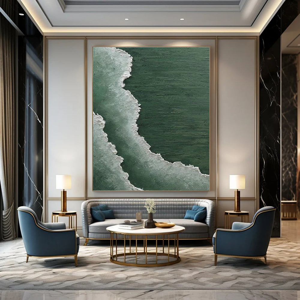 Ginormous Proportioned Custom-Built Handmade Abstract Canvas for Cottages & Bedroom DLZ2201