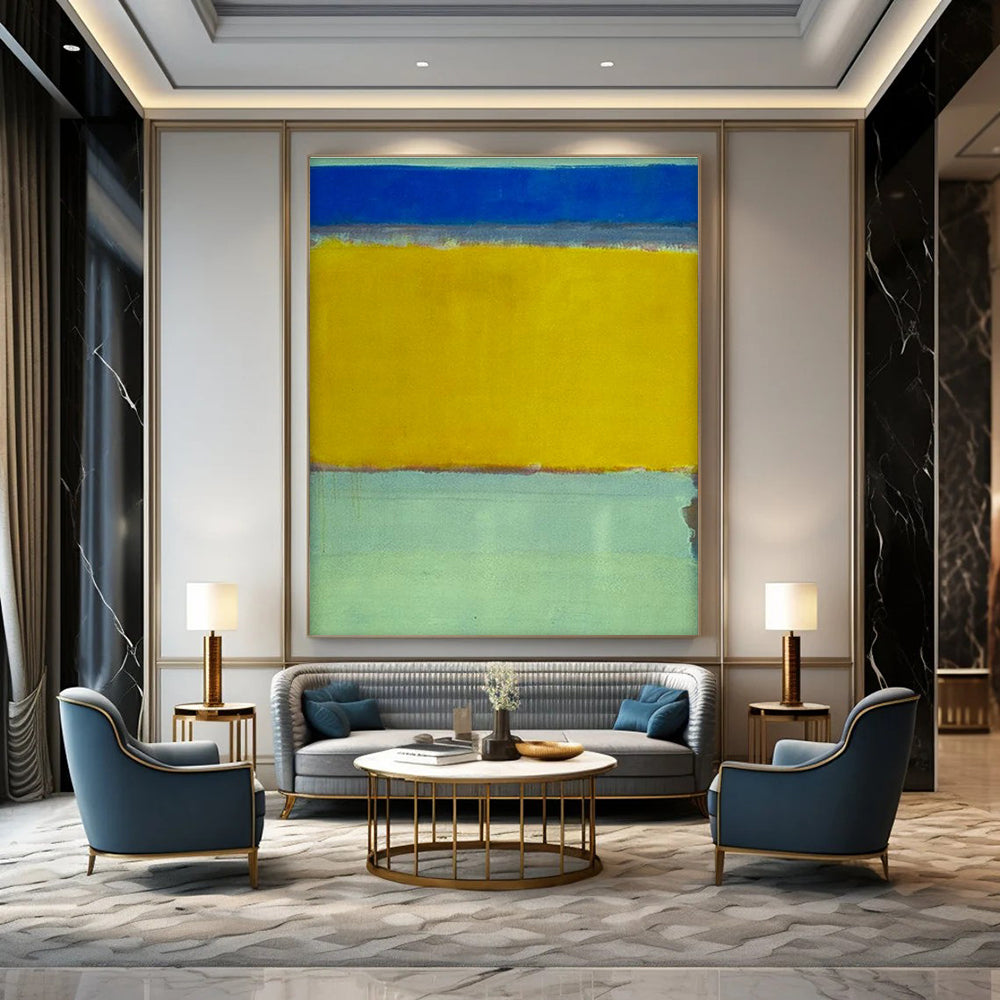 Oversized Hand-Painted Abstract Art for Bedroom & Dining Room DLZ2330