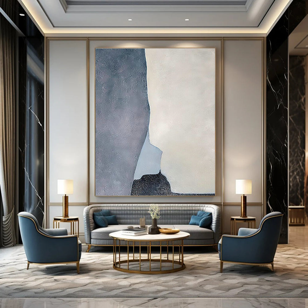 Gargantuan Extent Custom-Built Handmade Abstract Painting for Living Room & Bedroom DLZ2239