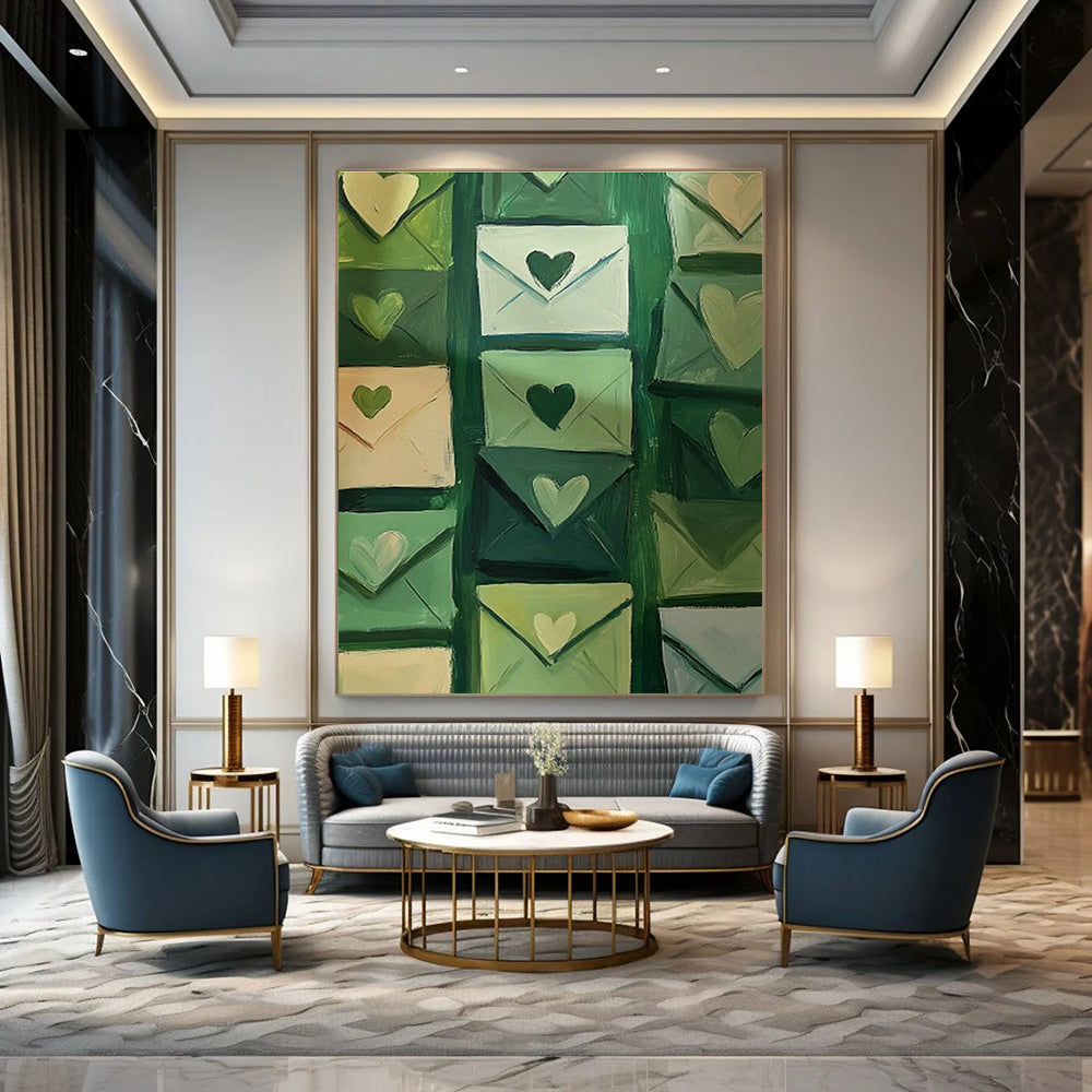Extra - Vast Hand - Painted Abstract Canvases for Bedroom Dressing Areas & Cottage Hallway Benches DLZ0687