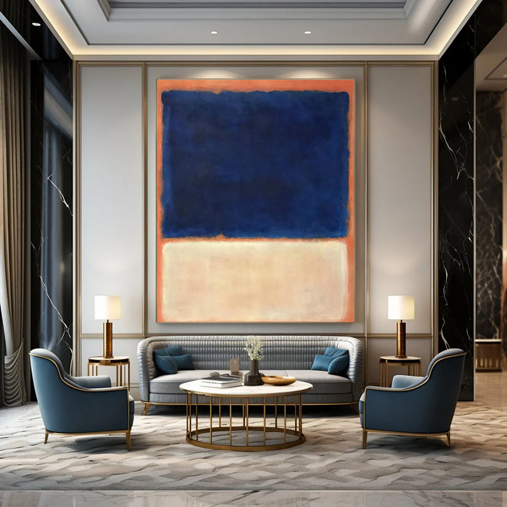 Hand-Painted Abstract Art for Cottage Bedroom & Entryway DLZ2322