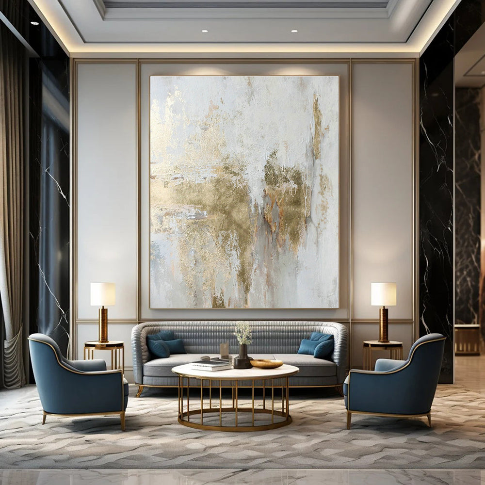 Gigantic Bespoke Abstract Canvas for Dining Room & Entryway DLZ1013