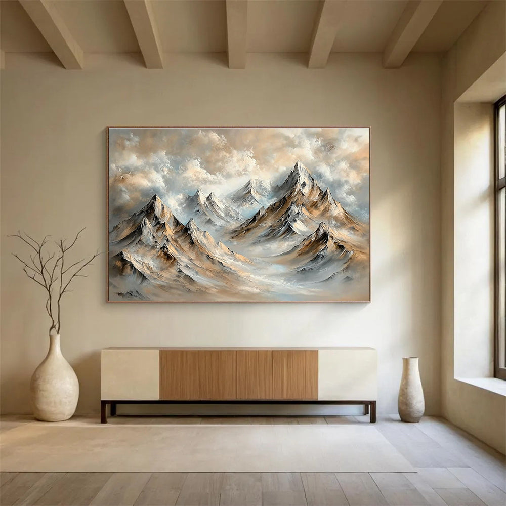 Mountain Landscape Impressionist Abstract Painting DYP077