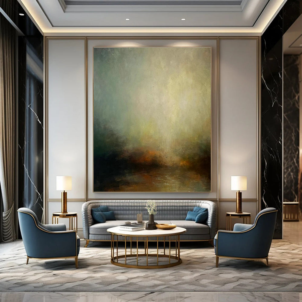 Gigantic Custom-Designed Handmade Abstract Art for Living Room & Hallway DLZ2235