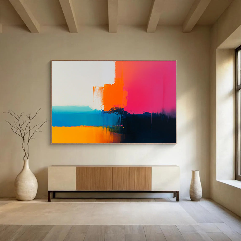 Colorful Abstract Layers Painting DYP079