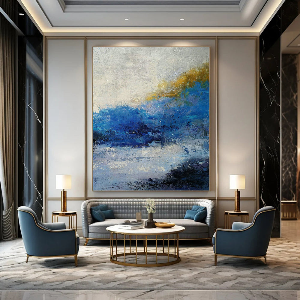 Grand - Sized Hand - Painted Abstract Murals for Office & Bedroom DLZ0560