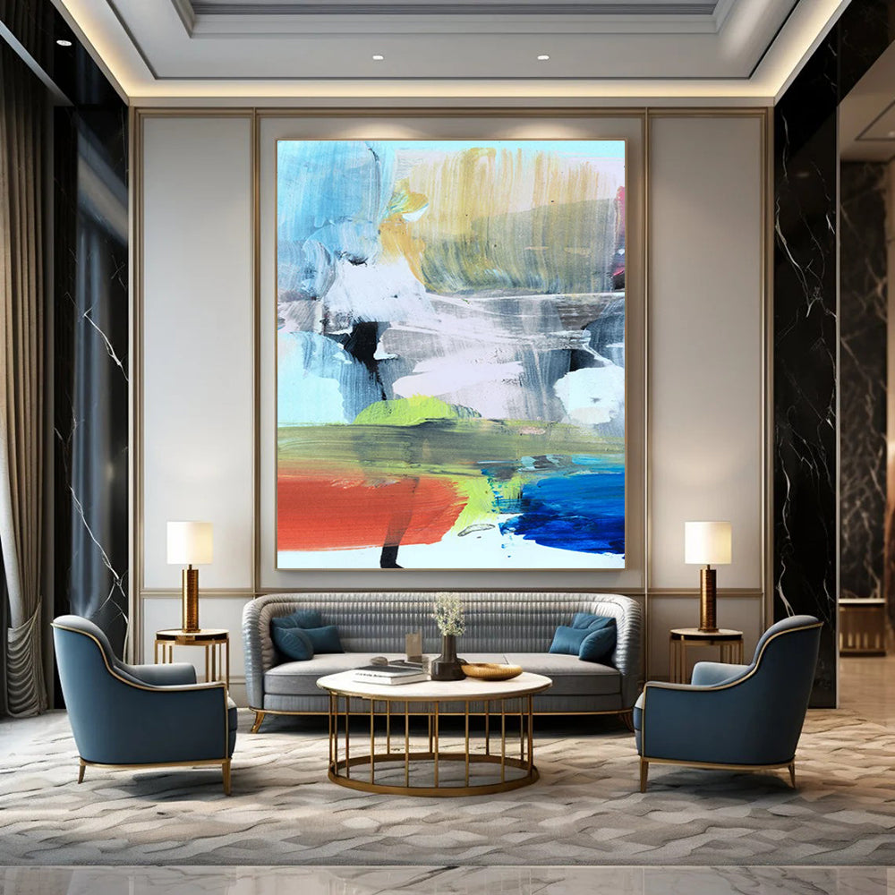 Colorful Abstract Blend Painting ADGE245