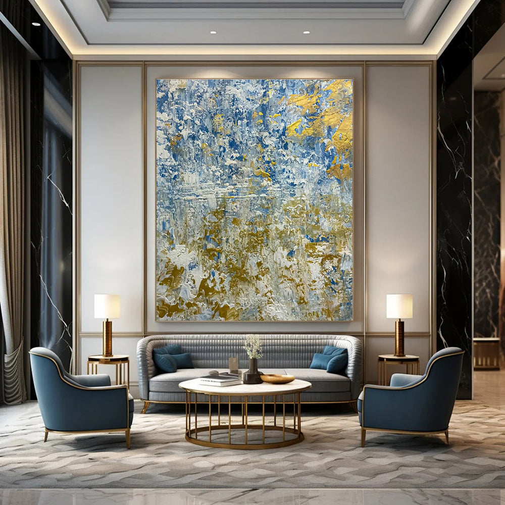 Oversized Custom Abstract Canvas for Office Conference Room & Bedroom Dressing Area DLZ2381