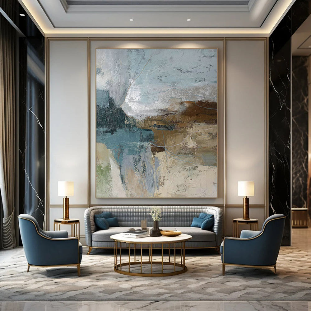 Immense - Sized Custom Abstract Canvases for Bedroom Intimacy DLZ0400