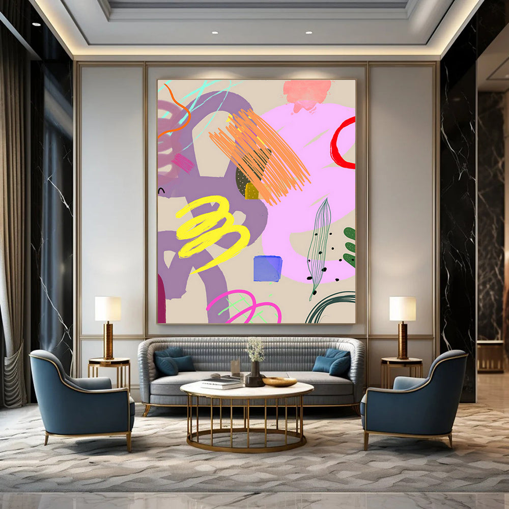 Custom Abstract Canvases for Bedroom and Dining Room DLZ0648