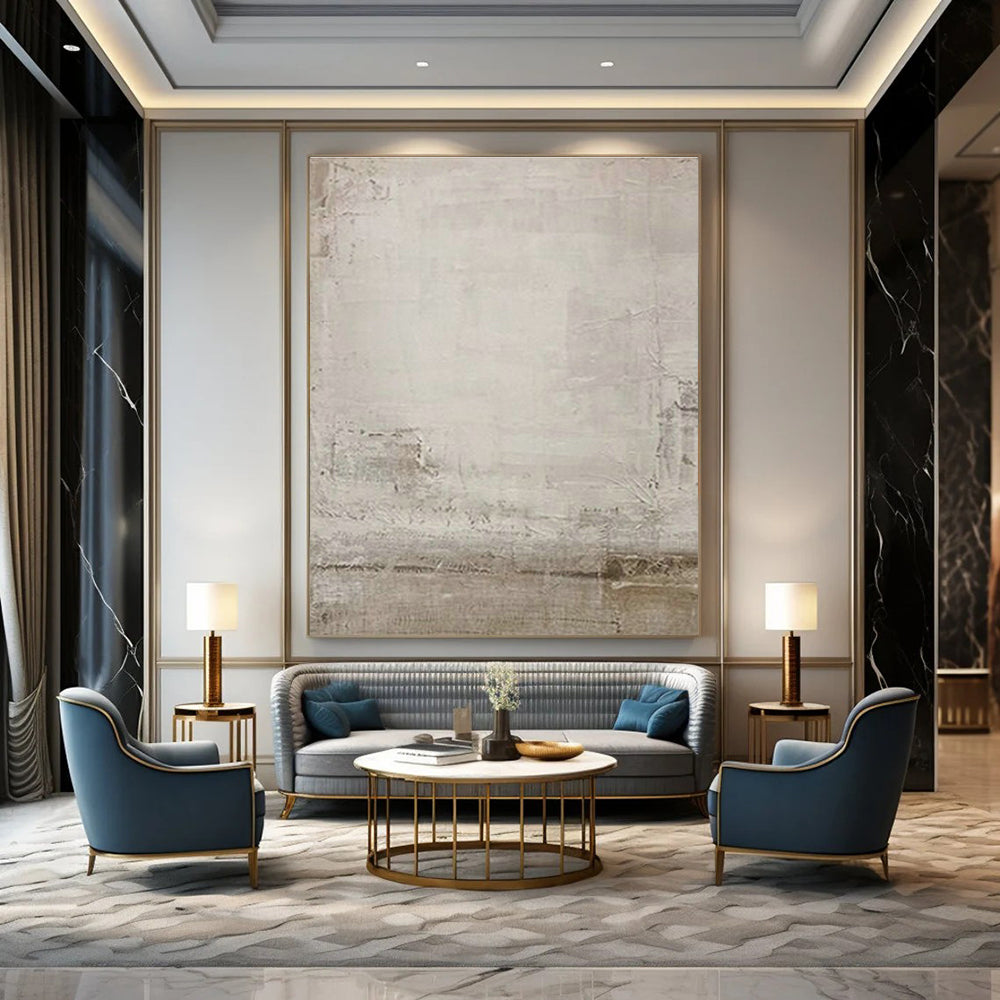 Extra-large Custom Handmade Abstract Painting for Bedroom Dressing Table Wall and Dining Room Sideboard Wall DLZ1876