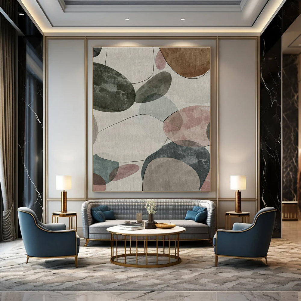 Colossal Tailored Abstract Canvas for Cottage Office & Entryway DLZ1164