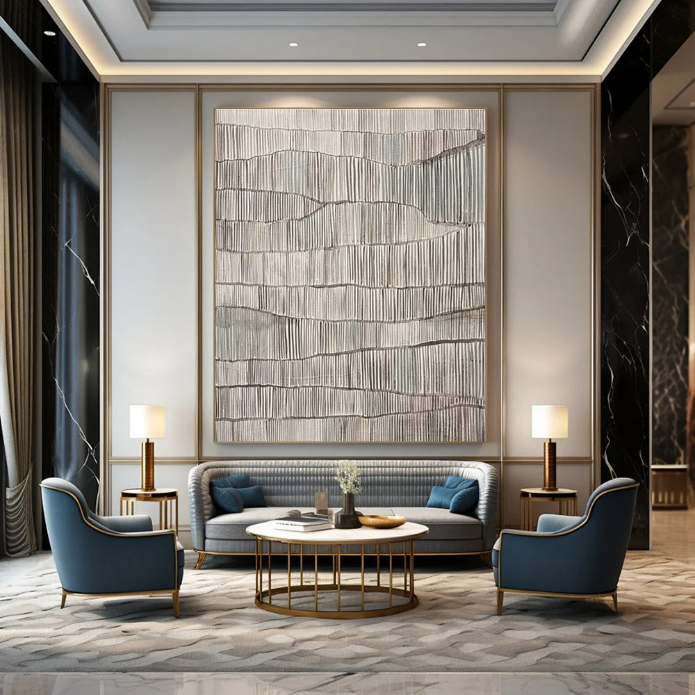 Expansive Tailored Abstract Canvas for Dining Room & Office DLZ1038