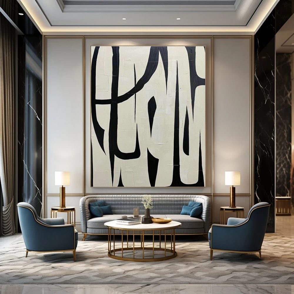 Big, Made - to - Order Handmade Abstract Canvas for Office & Hallway DLZ2038