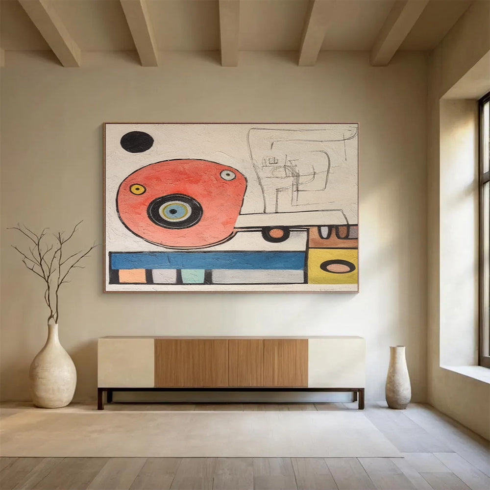 Playful Abstract Forms Abstract Painting THY004
