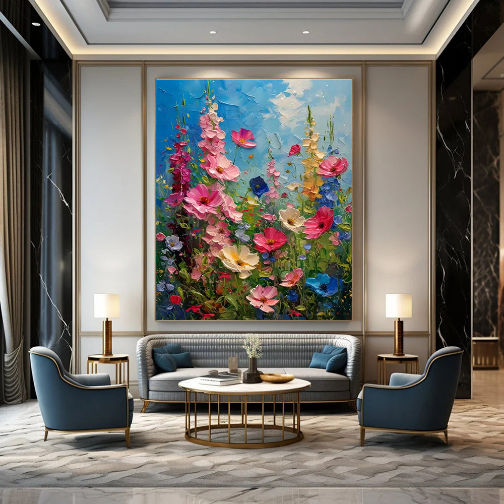 Hand-Painted Abstract Canvas for Bedroom & Entryway DLZ2294