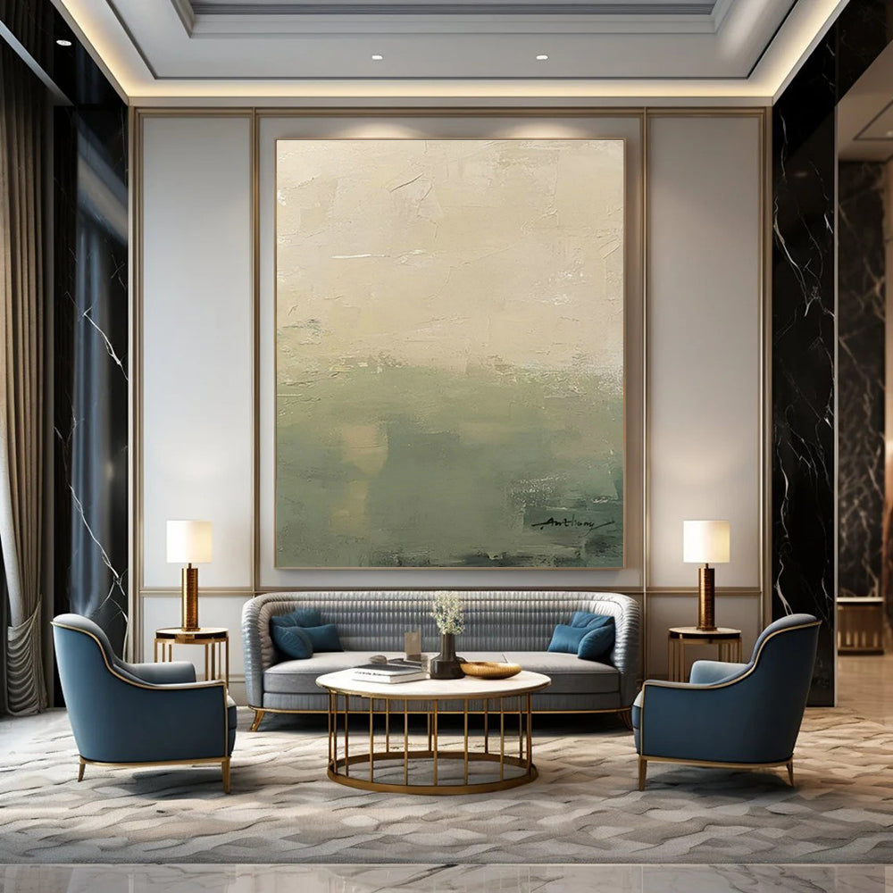 Large Custom Handmade Abstract Canvas for Cottage Bedroom and Living Room DLZ1502