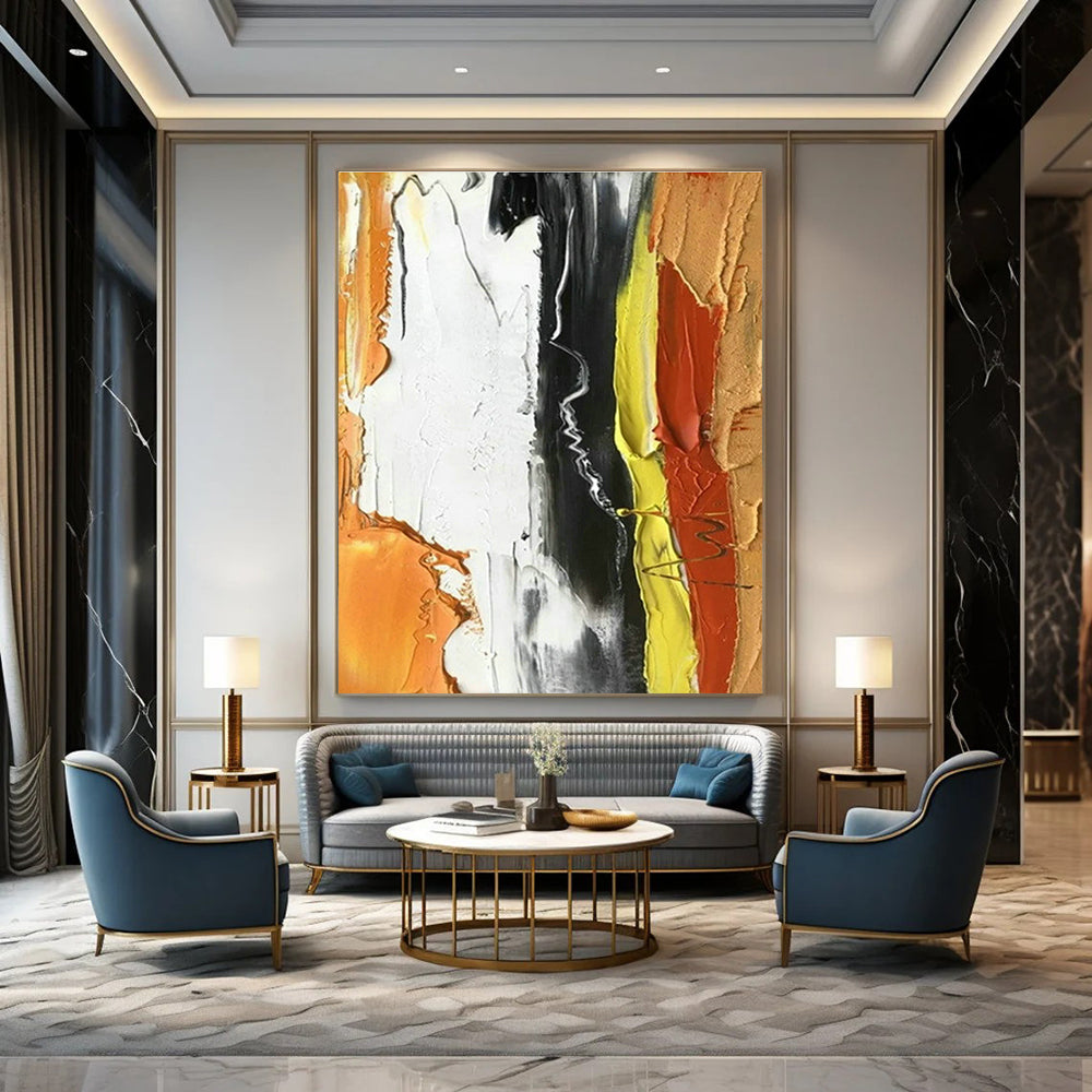 Large Custom Hand-Painted Abstract Art for Bedroom and Dining Room DLZ1453