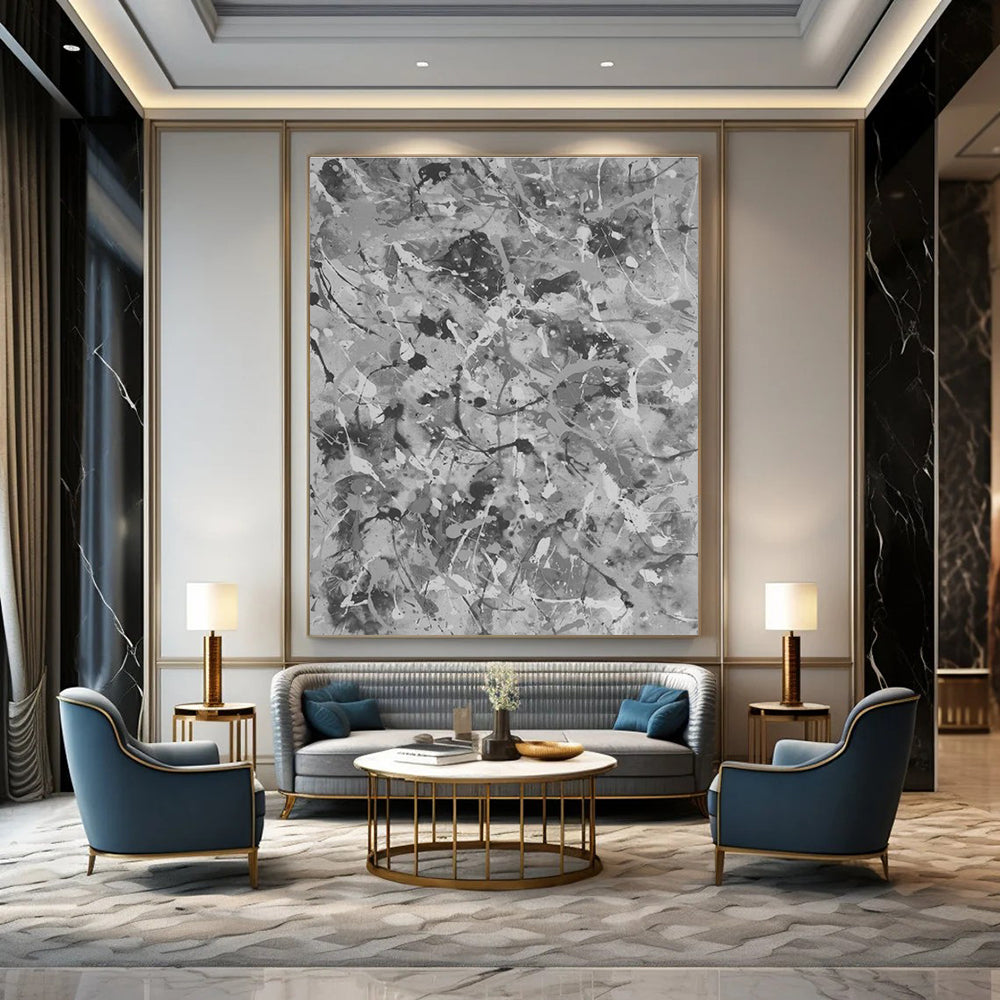 Custom Hand - Painted Abstracts for Bedroom Walk - in Closets and Office Break Rooms DLZ0779