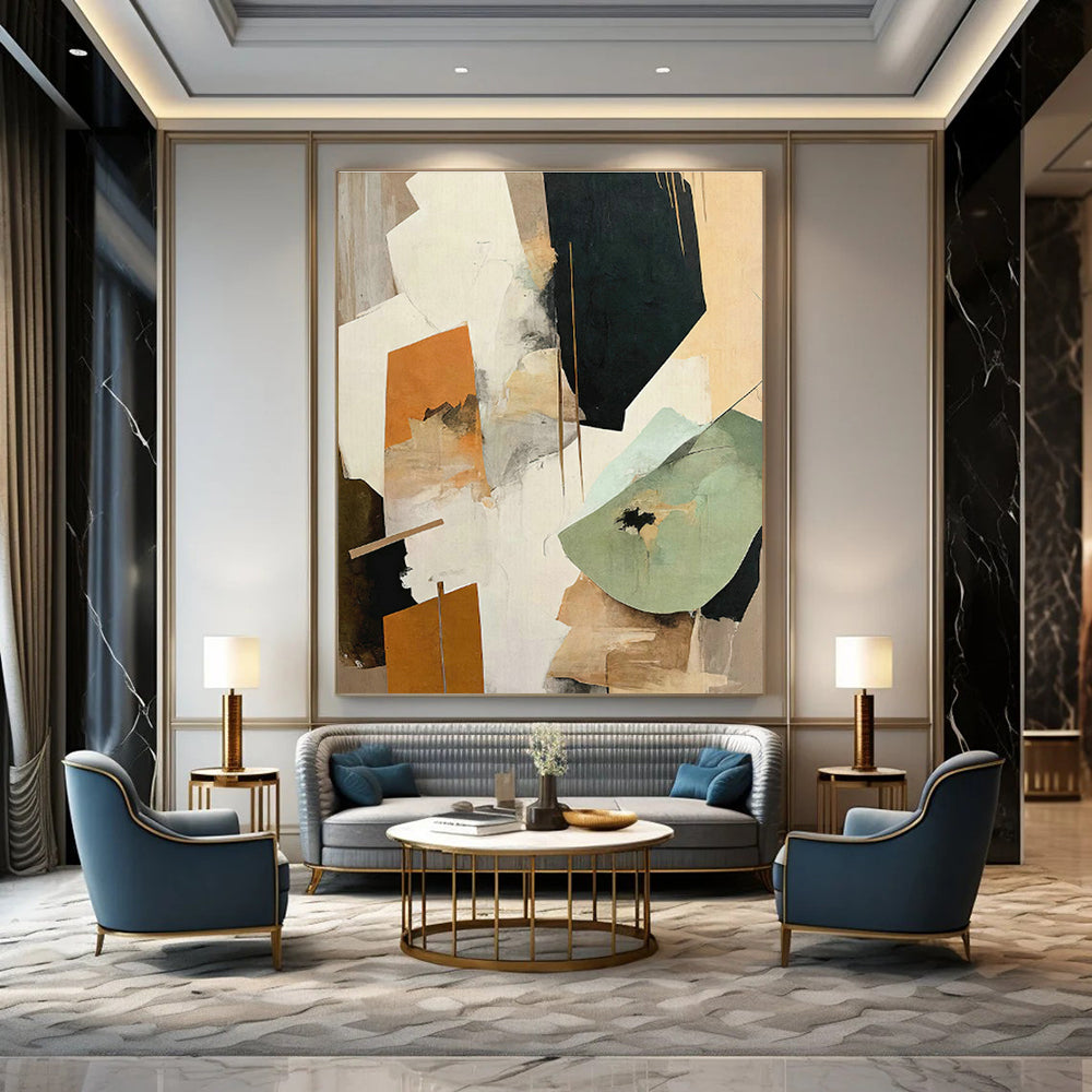 Hand-Crafted Abstract Wall Decor for Cottage Bedroom and Cottage Dining Room DLZ1636