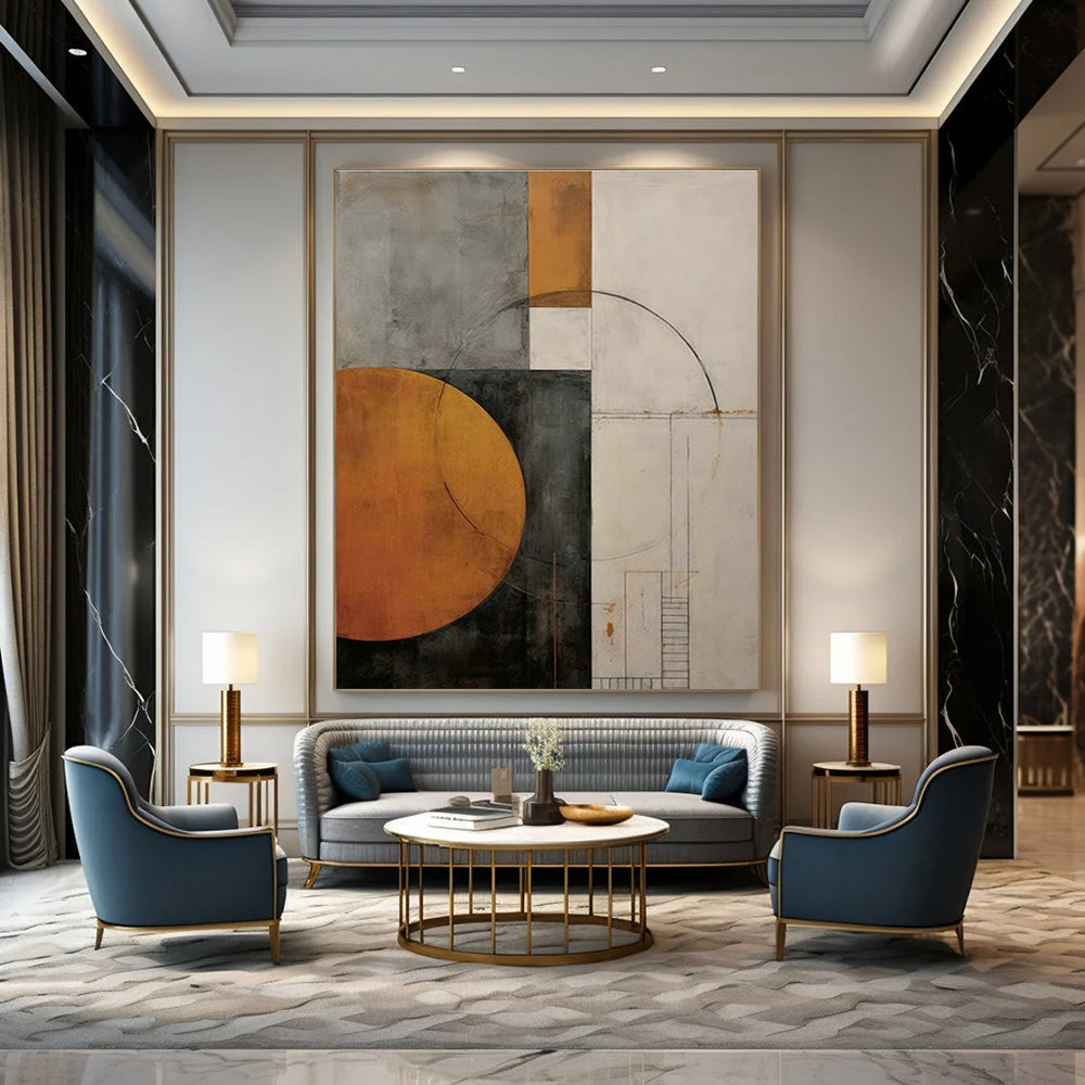 Customization of Extra - Large Hand - Painted Abstract Paintings for Cottages, Add a Cozy Artistic Touch DLZ0377
