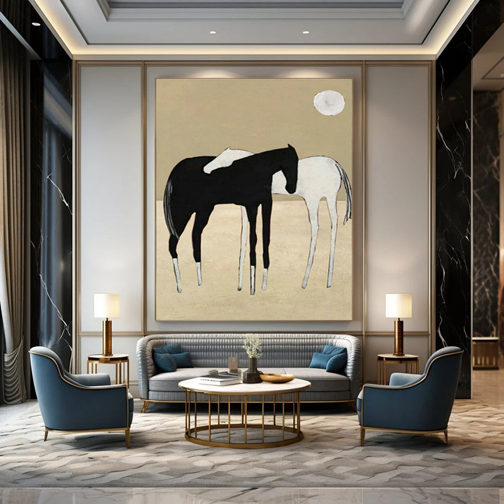 Hand - Painted Abstract Wall Art Trios for Cottage Hallway & Entryway DLZ1417