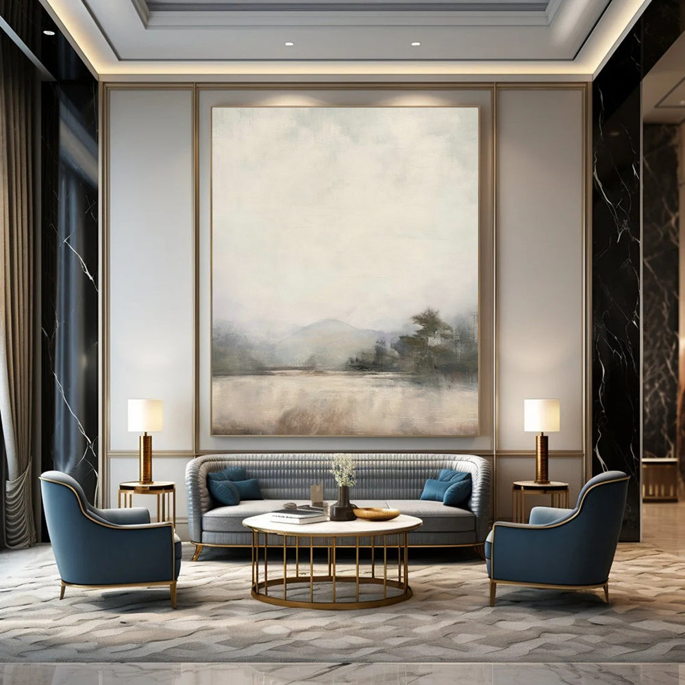 Grand - Sized Custom Abstract Canvases for Bedroom Walk - in Closet Islands & Office Break Room Tables DLZ0719