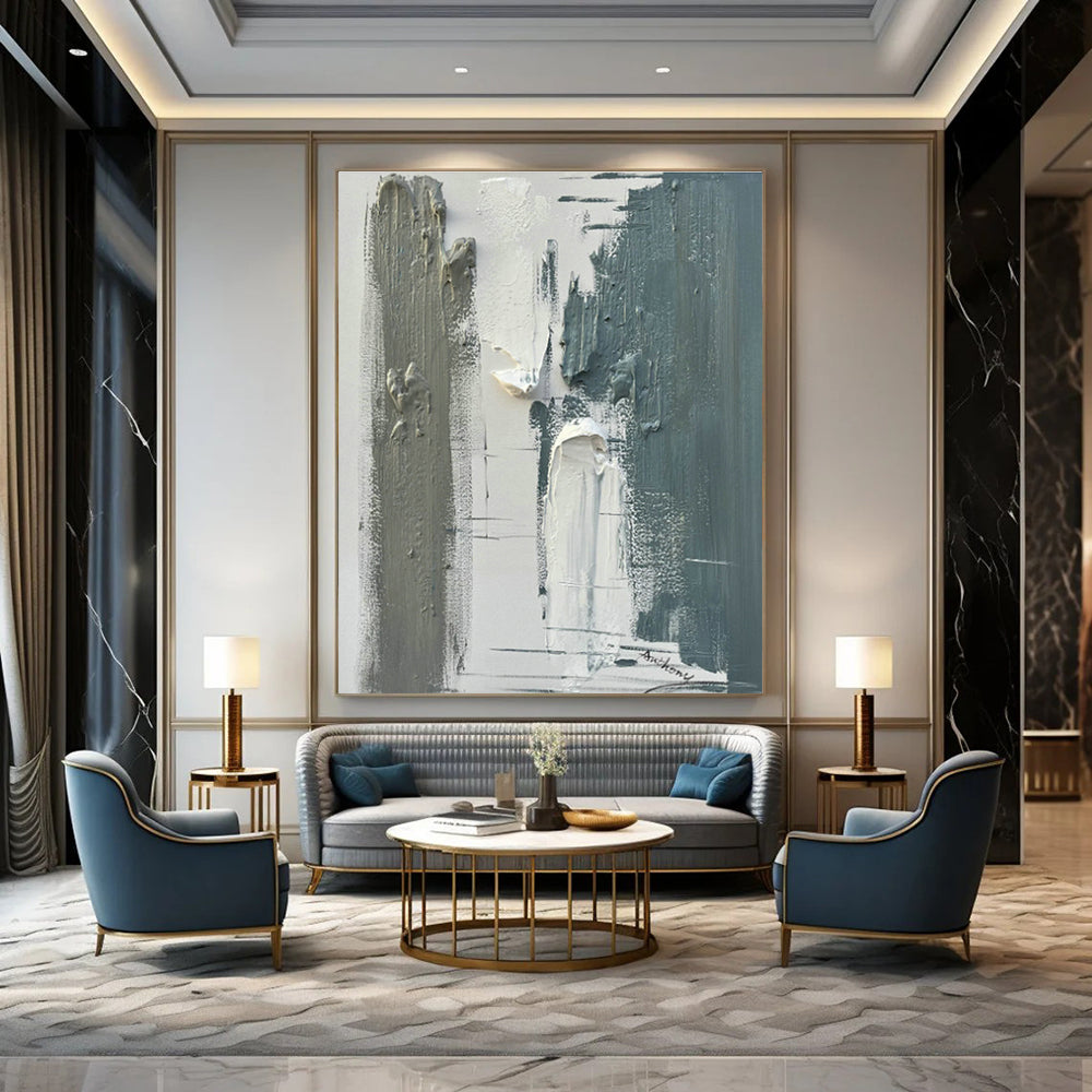 Large - Scale Hand - Painted Abstracts for Hallway Vaulted Ceilings and Cottage Outdoor Kitchens DLZ0804